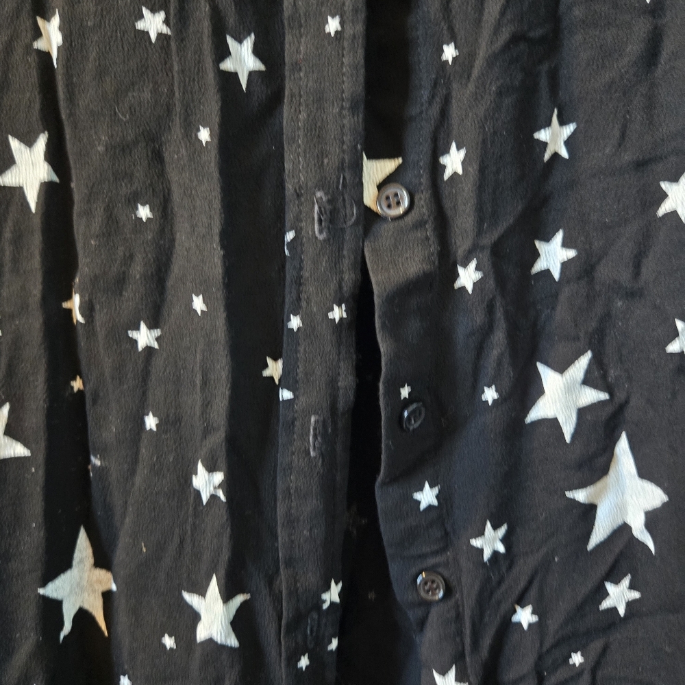 Michael Lauren Stars Button-down dress/tunic - Picture 8 of 13